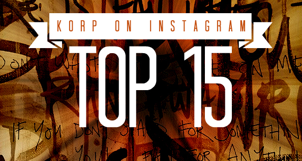 korp top 15 instagram